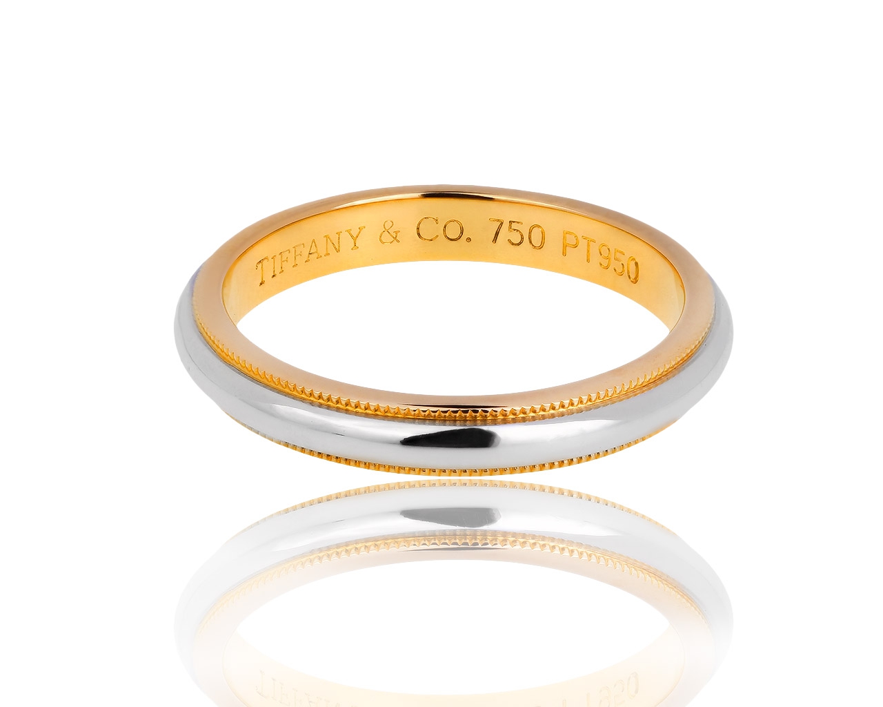 Обручальное кольцо из платины и золота Tiffany&Co 241018/6