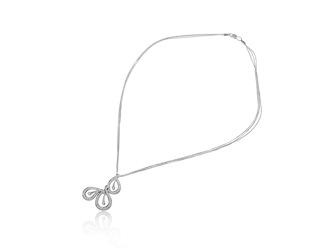 Роскошный золотой кулон с бриллиантами 0.80ct