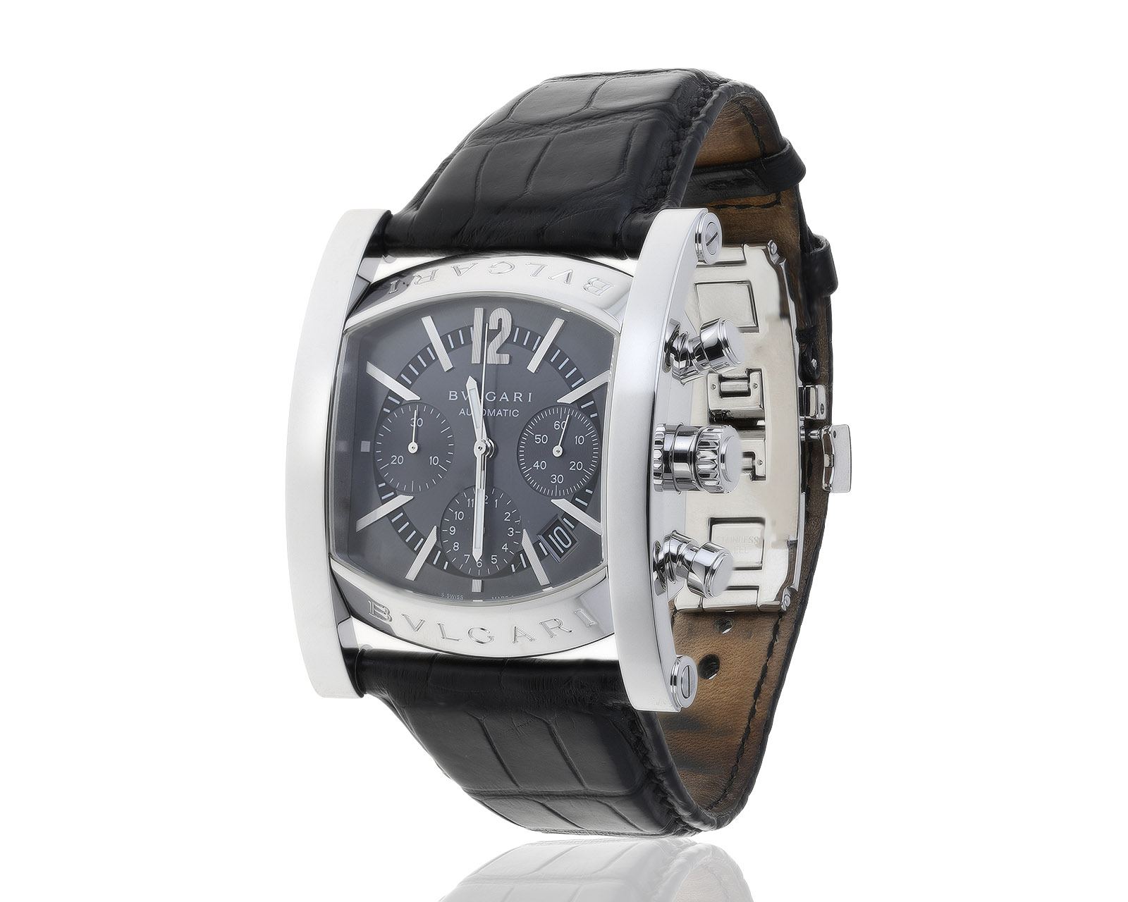 Оригинальные стальные часы Bvlgari Assioma Chronograph Automatic 030721/10