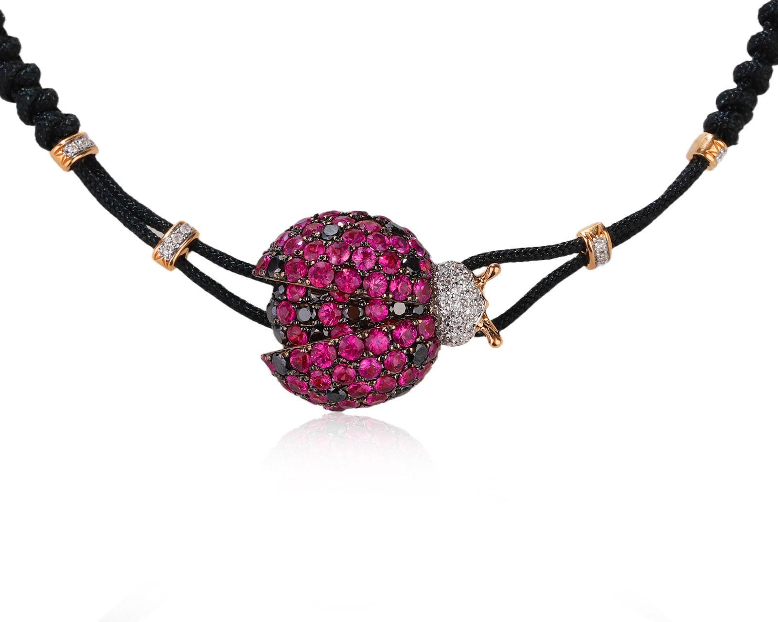 Оригинальный золотой браслет с рубинами 1.65ct Pippo Perez Lady Bag