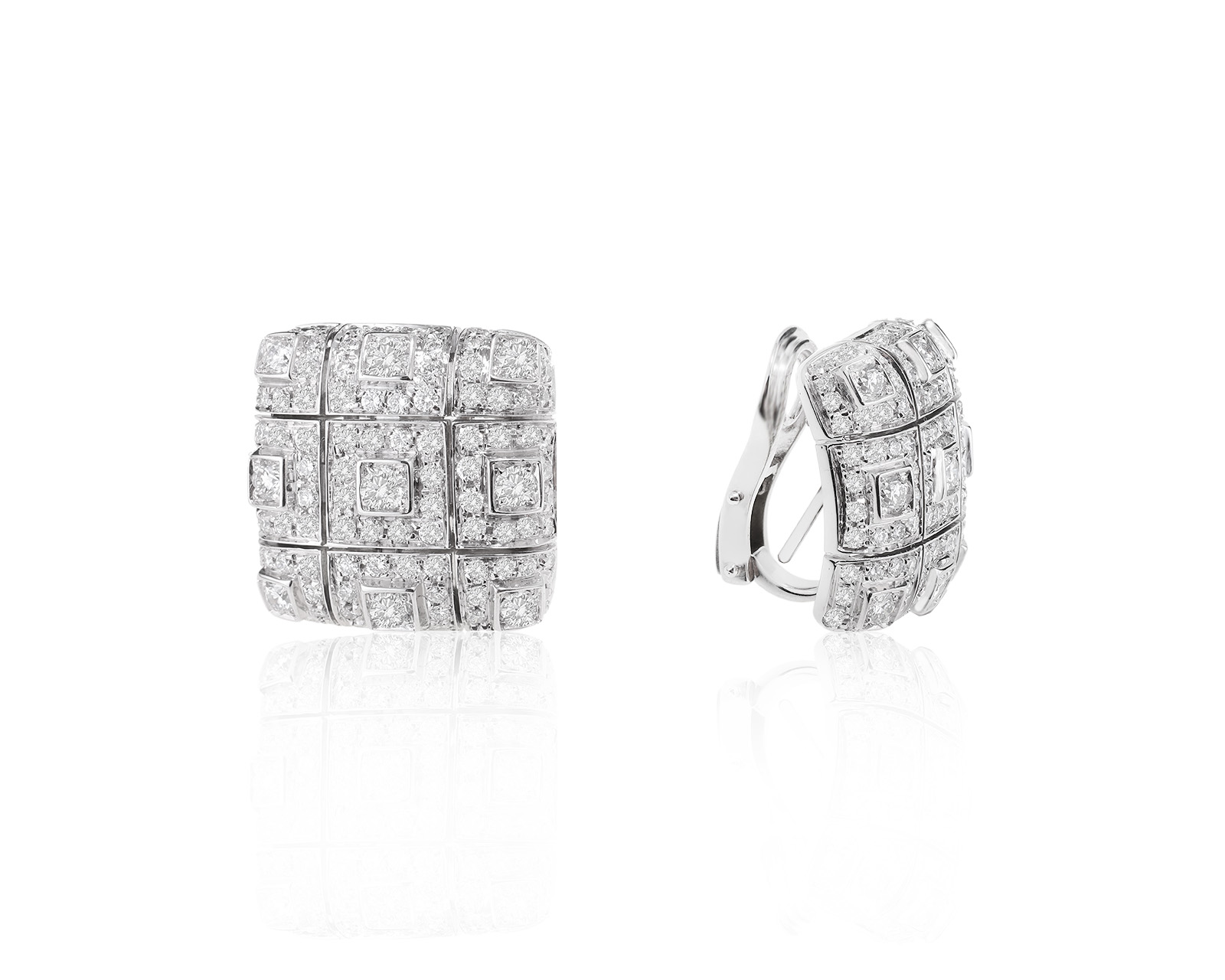 Золотые серьги с бриллиантами 3.61ct 240224/3