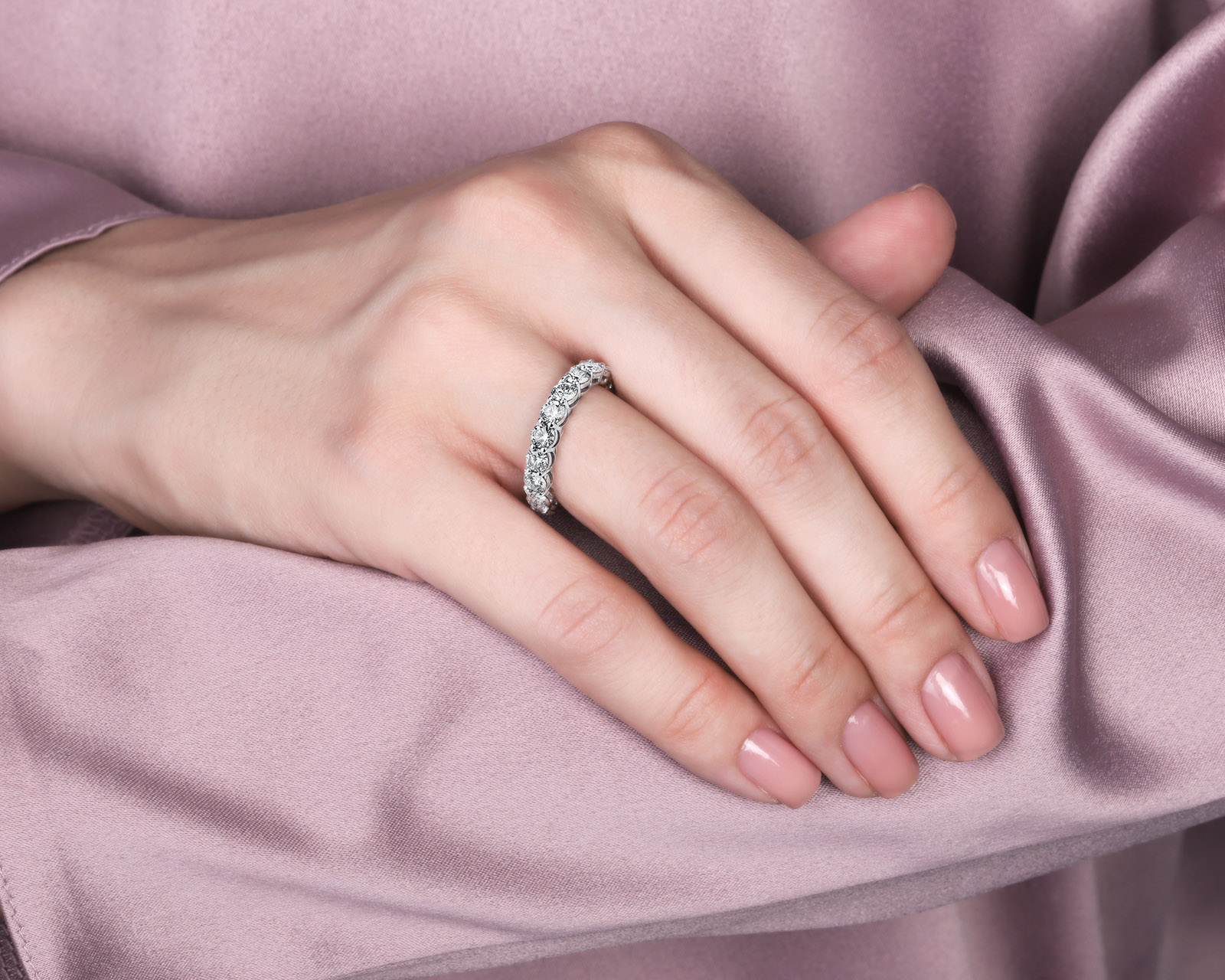 Оригинальное платиновое кольцо с бриллиантами 2.86ct Tiffany&Co Forever
