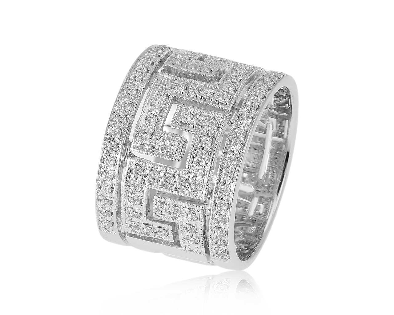 Престижное золотое кольцо с бриллиантами 0.60ct