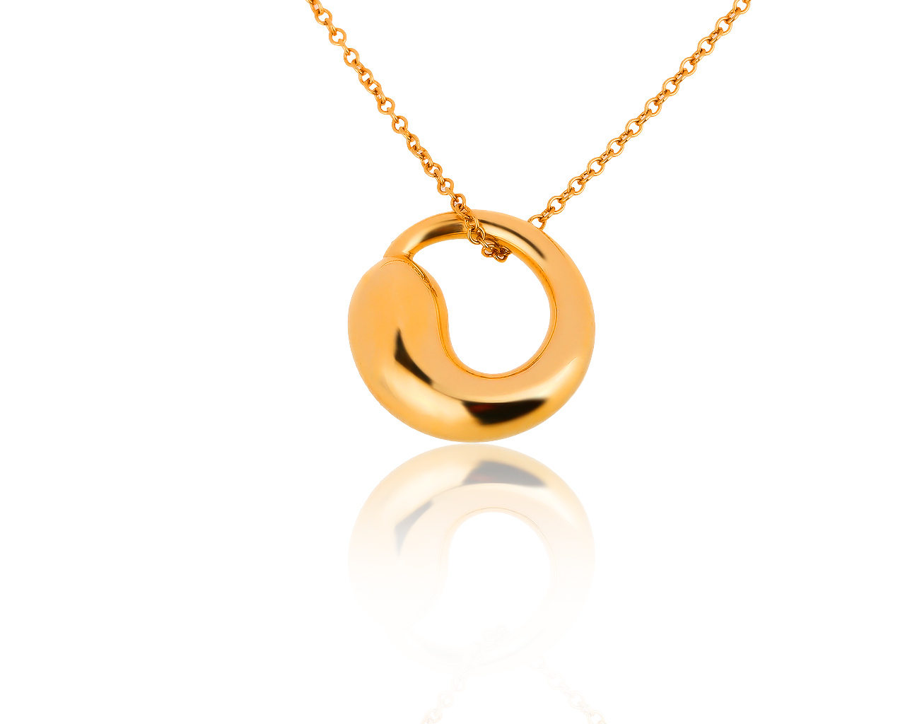 Оригинальный золотой кулон Tiffany&Co 080819/9