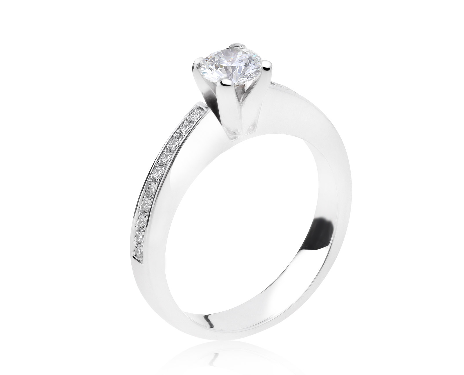 Превосходное золотое кольцо с бриллиантами 0.69ct 260821/7