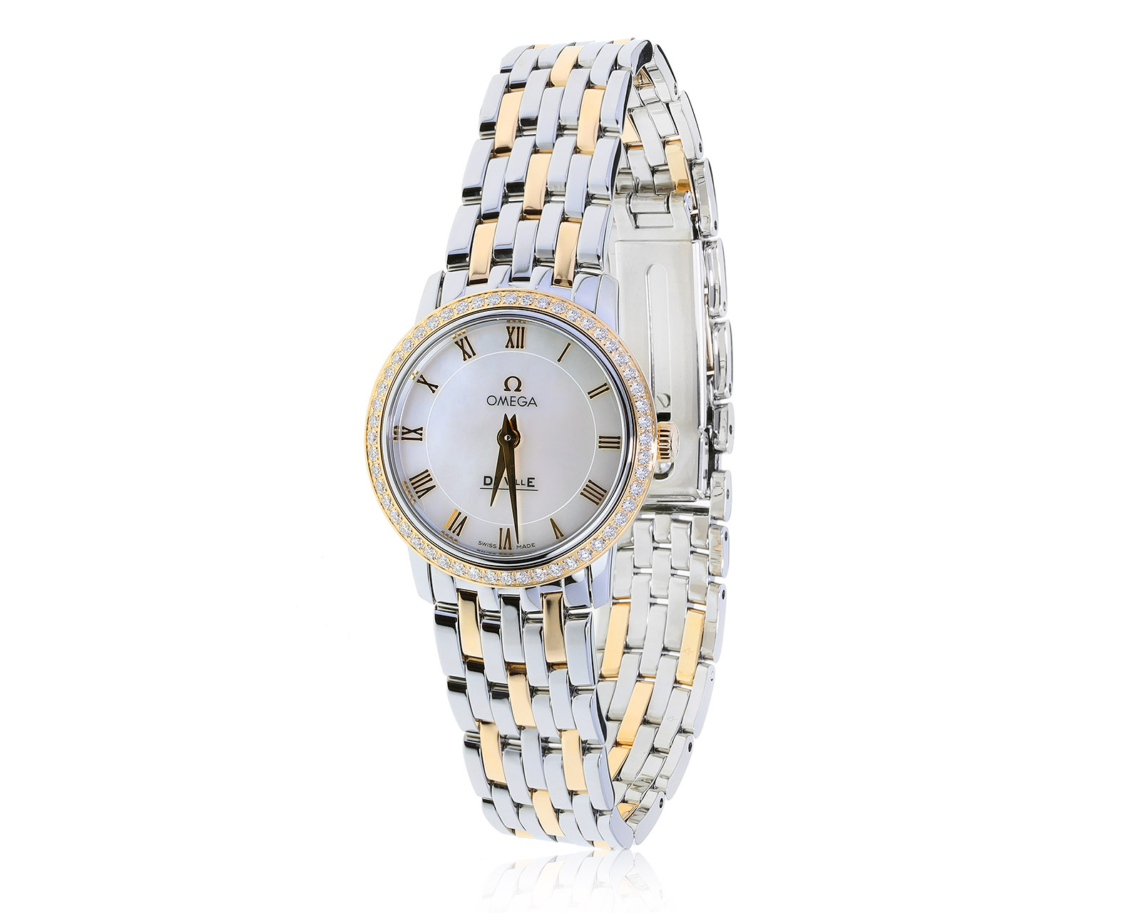 Оригинальные золотые часы Omega De Ville 151021/1