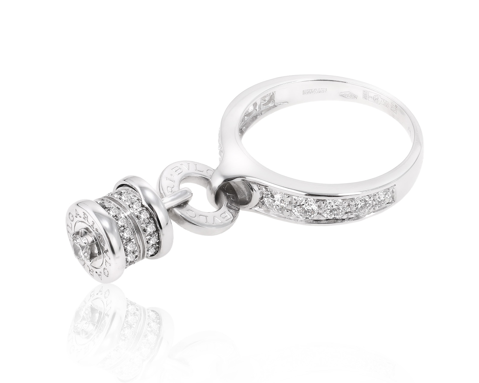 Оригинальное золотое кольцо с бриллиантами 0.70ct Bvlgari B.Zero1 080925/4