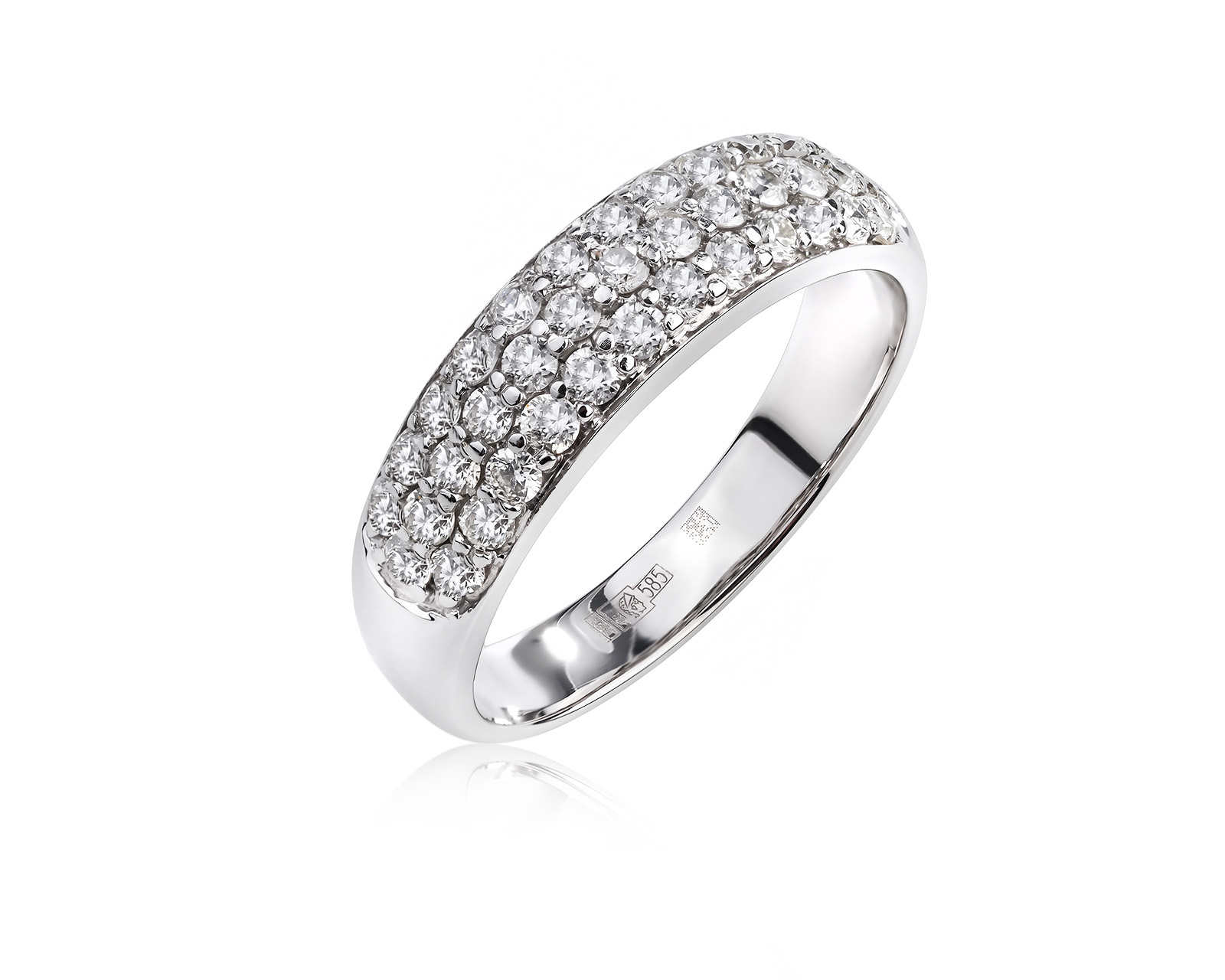 Золотое кольцо с бриллиантами 0.59ct 090226/3