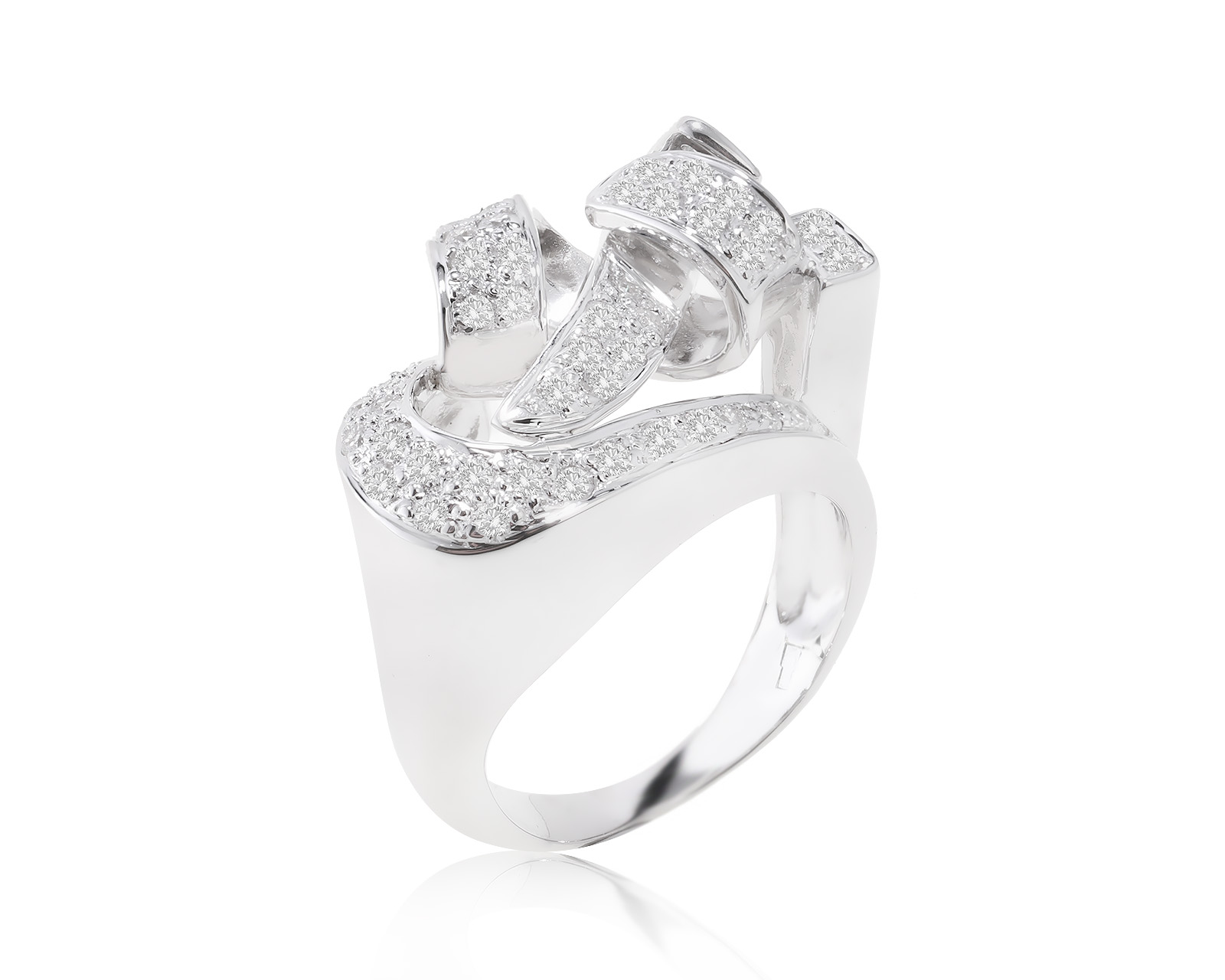 Завораживающее золотое кольцо с бриллиантами 0.55ct 181222/5