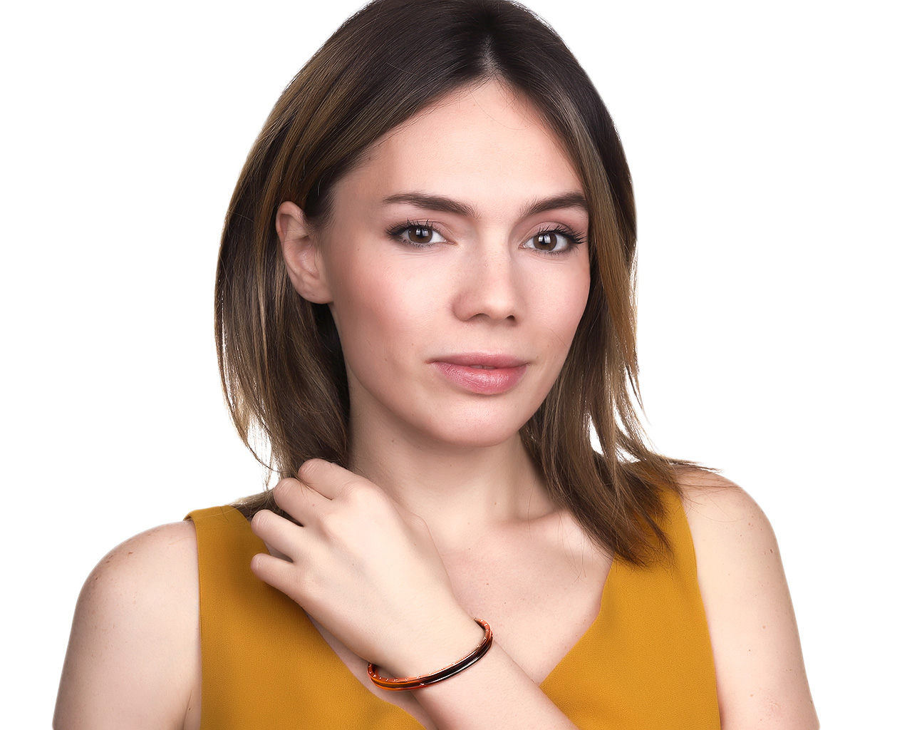 Оригинальный золотой браслет Bvlgari B.Zero1