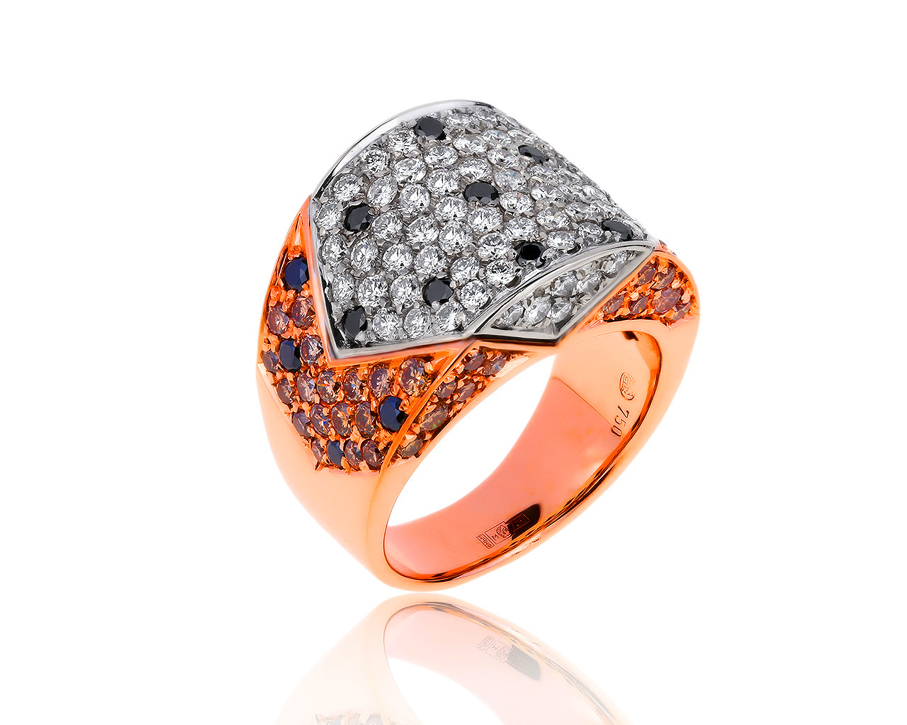 Оригинальное золотое кольцо с бриллиантами 3.35ct Gianni Lazzaro 070819/9