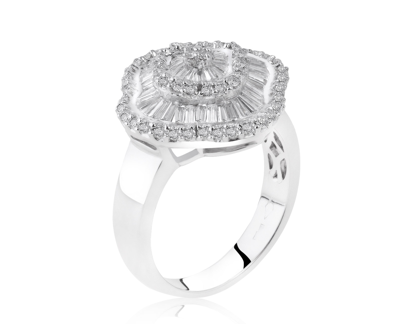 Потрясающее золотое кольцо с бриллиантами 2.14ct 280821/1