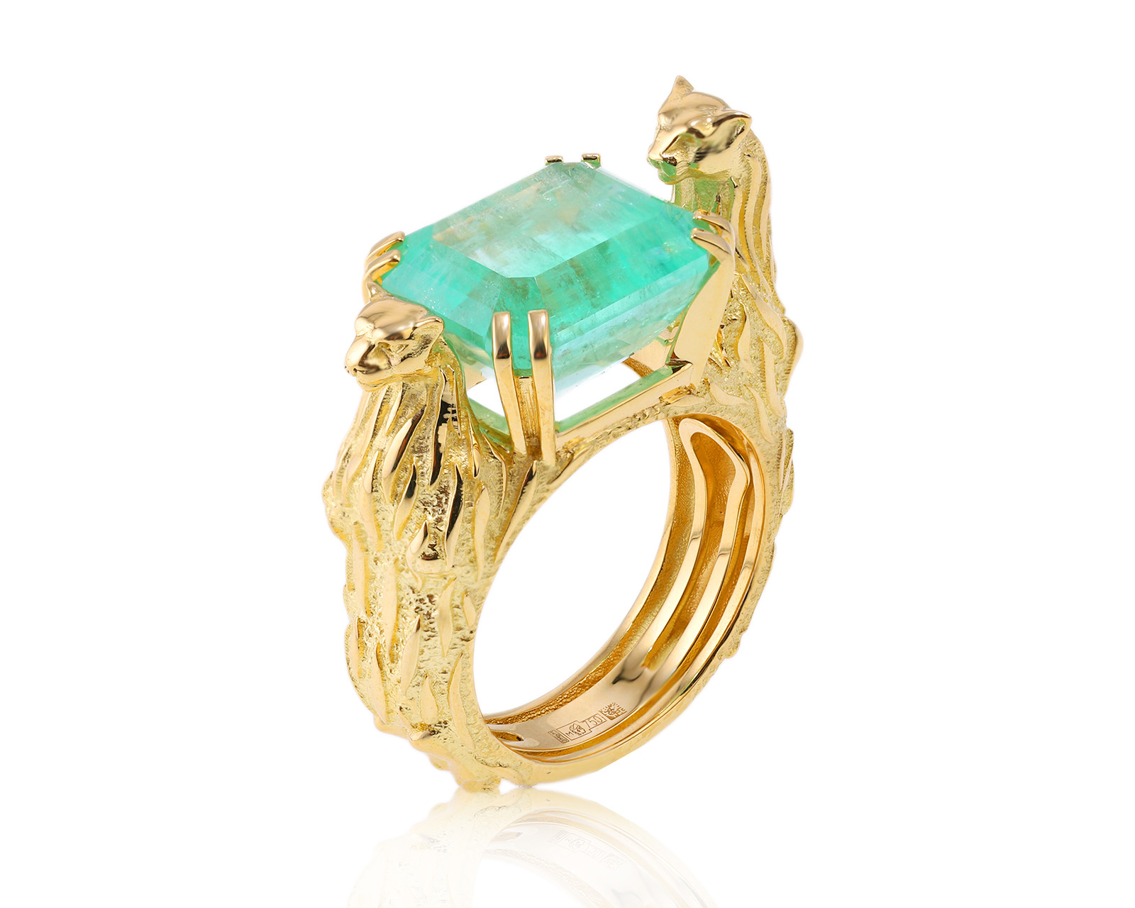 Золотое кольцо с изумрудом 9.67ct Evgeny Matveev 080822/13