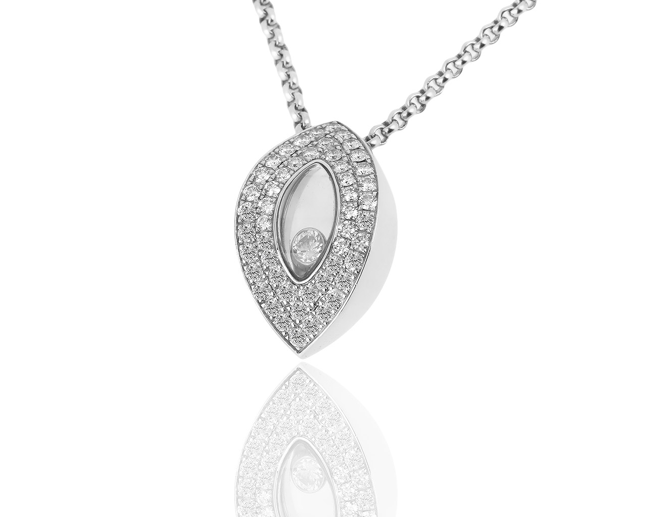 Прекрасная золотая подвеска с бриллиантами 0.91ct Chopard