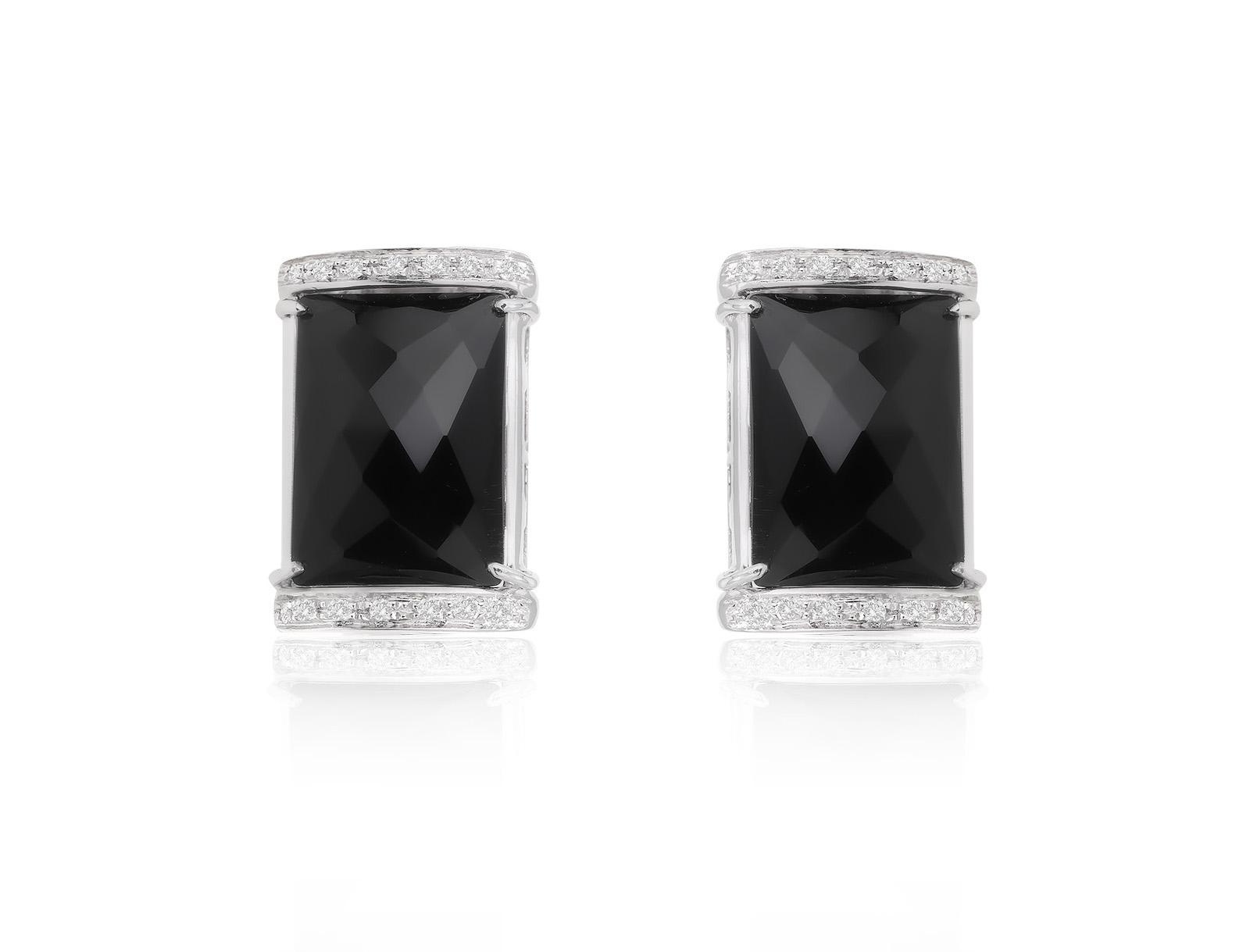 Оригинальные золотые серьги с ониксом 13.20ct Rajola 190224/29