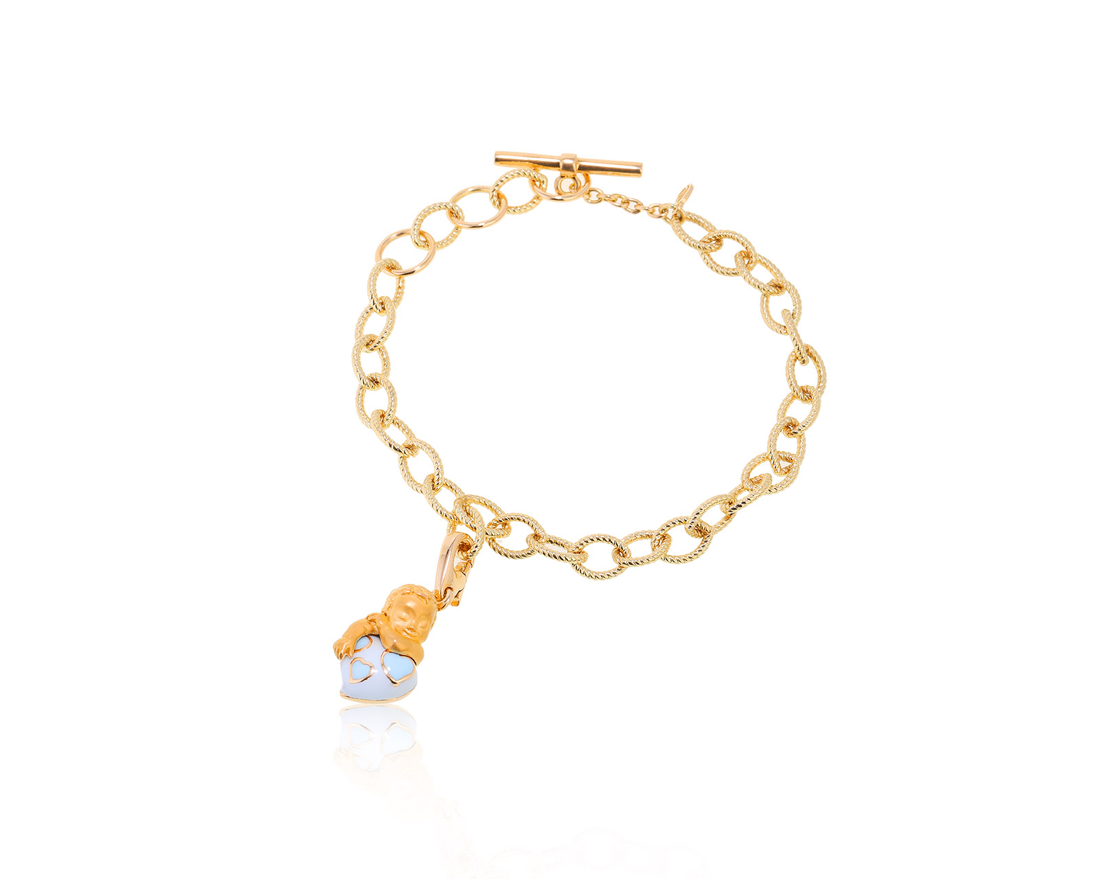 Оригинальный золотой браслет с эмалью Magerit Baby Girl 310822/4