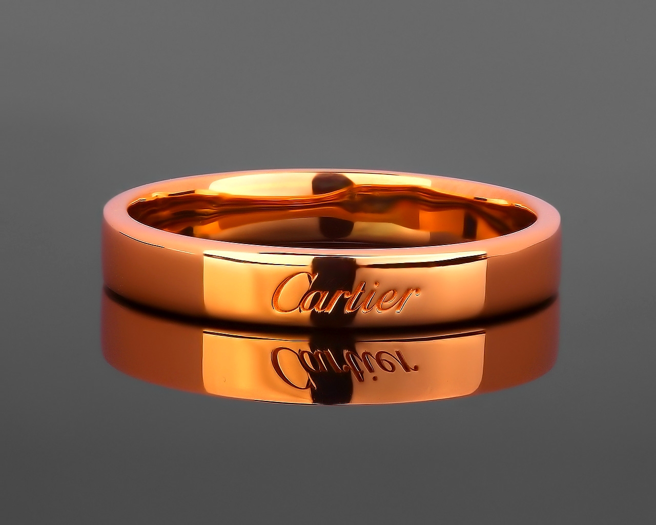 Обручальное золотое кольцо Cartier 231017/3