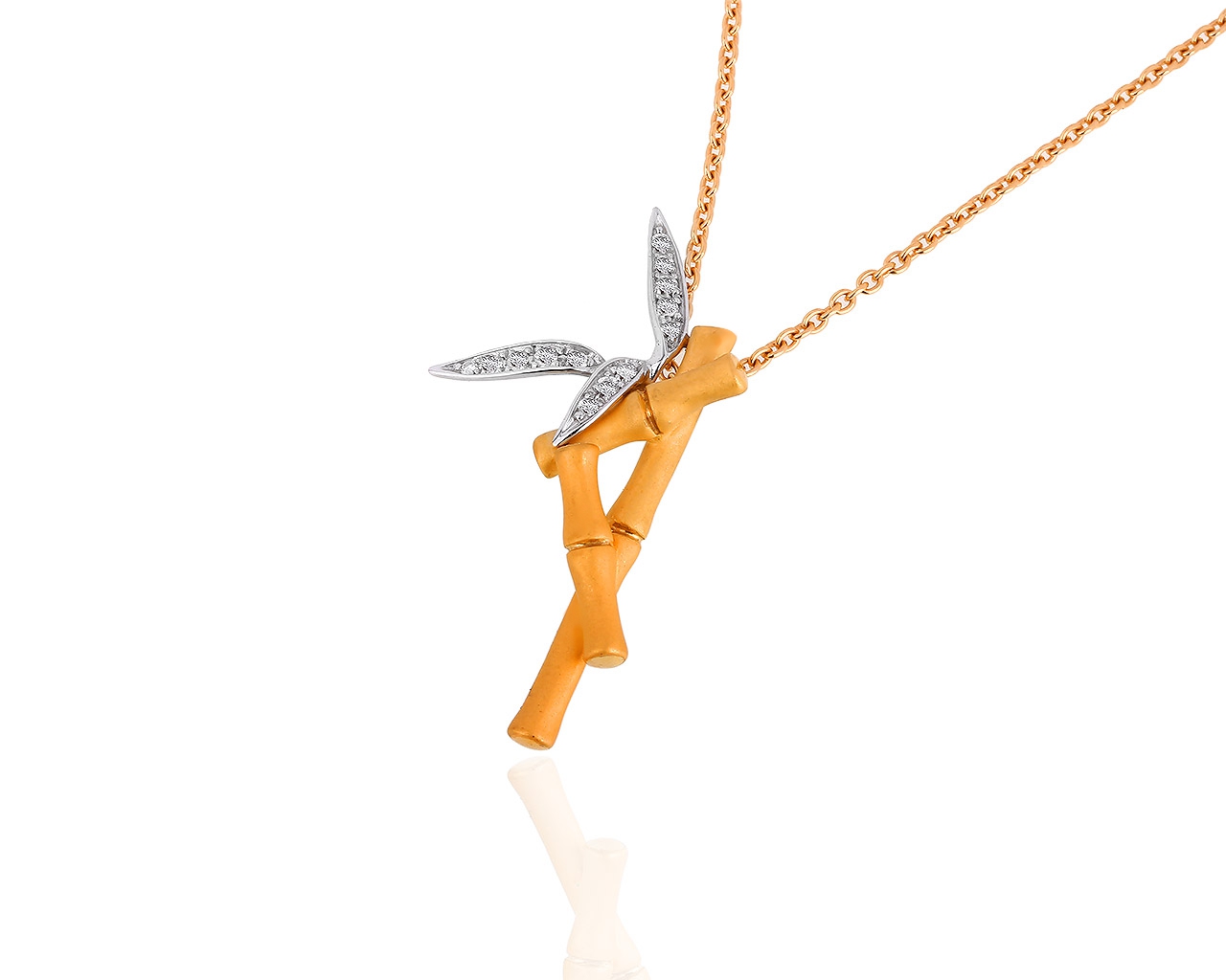 Изящная золотая подвеска с бриллиантами Carrera y Carrera Bambu 240818/8