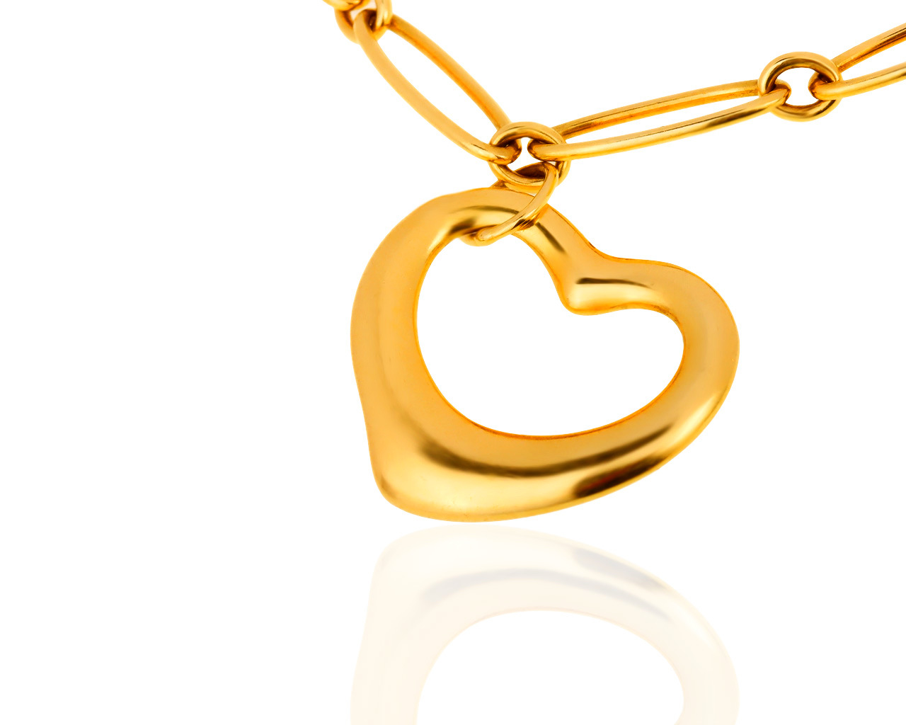 Элегантный золотой браслет Tiffany&Co Paloma Picasso Open Heart