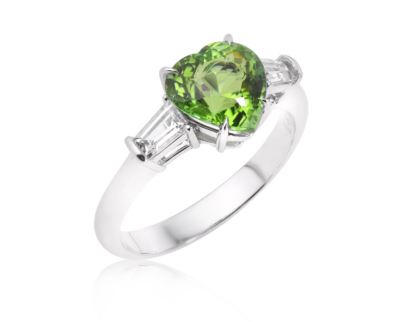 Золотое кольцо с зеленым турмалином 2.10ct Evgeny Matveev 021225/Б257