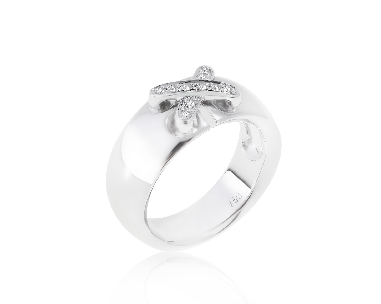 Престижное золотое кольцо с бриллиантами 0.06ct 190622/4