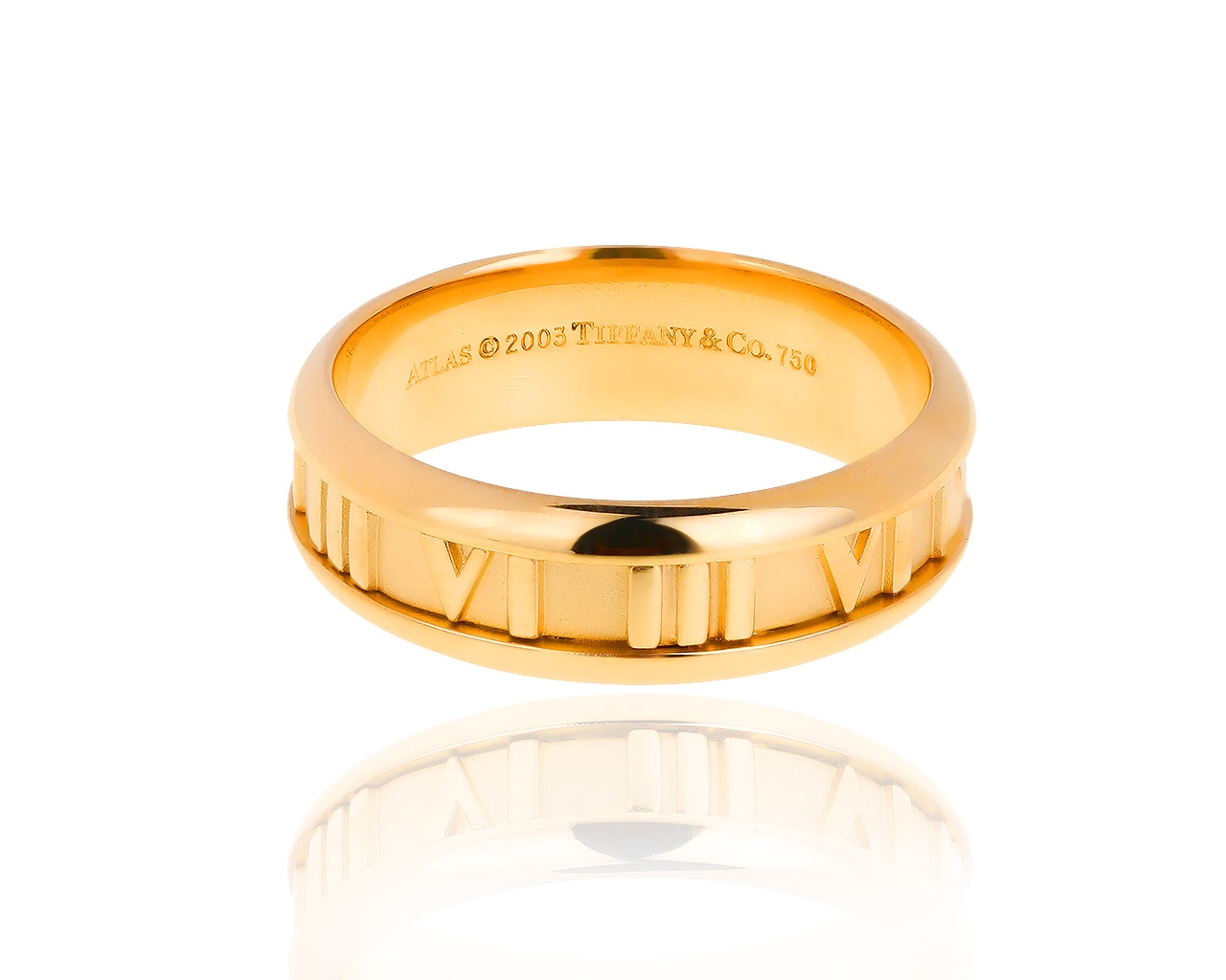 Обручальное золотое кольцо Tiffany&Co Atlas