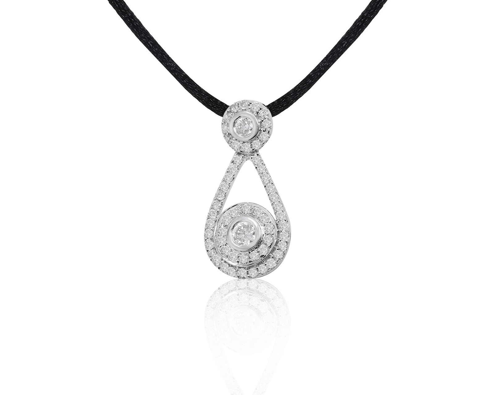 Прекрасный золотой кулон с бриллиантами 0.90ct 140322/18 Прекрасный золотой кулон с бриллиантами 0.90ct 140322/18