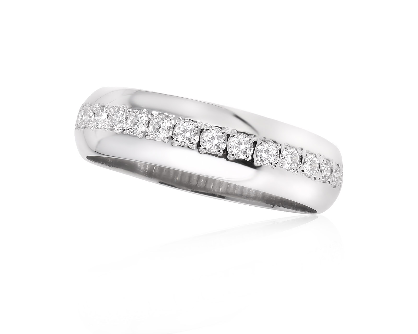 Платиновое кольцо с бриллиантами 0.80ct