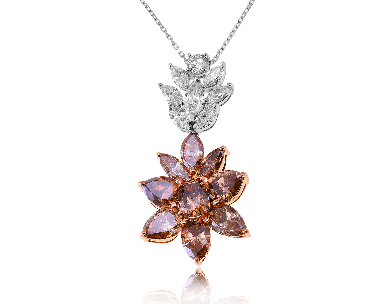 Потрясающий золотой кулон с бриллиантами 7.03ct 181220/6