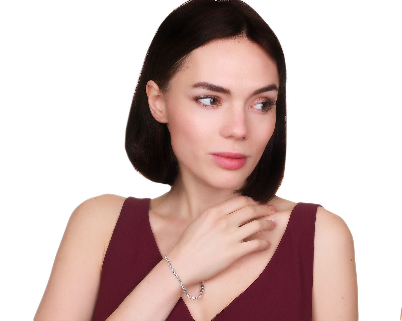 Прекрасный золотой браслет с бриллиантами 1.30ct