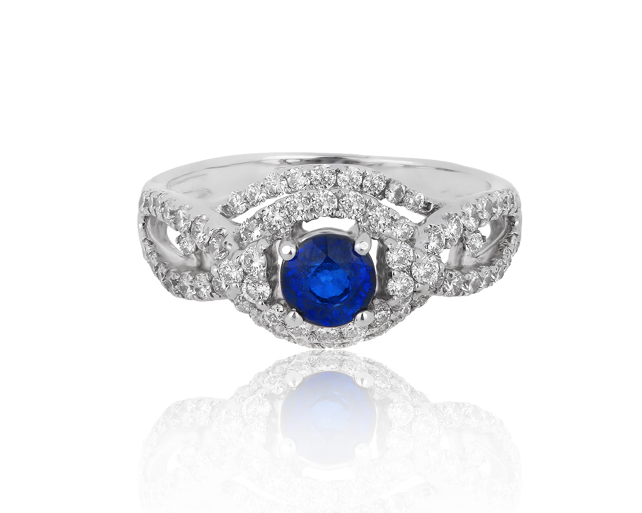 Изысканное золотое кольцо с бриллиантами 0.90ct 230919/2