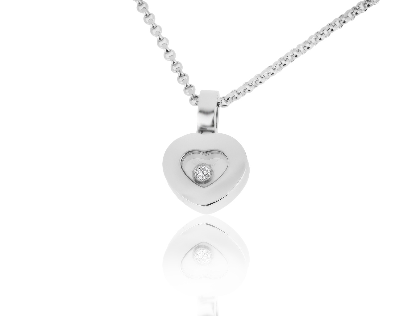 Оригинальный золотой кулон с бриллиантом 0.05ct Chopard 291019/1
