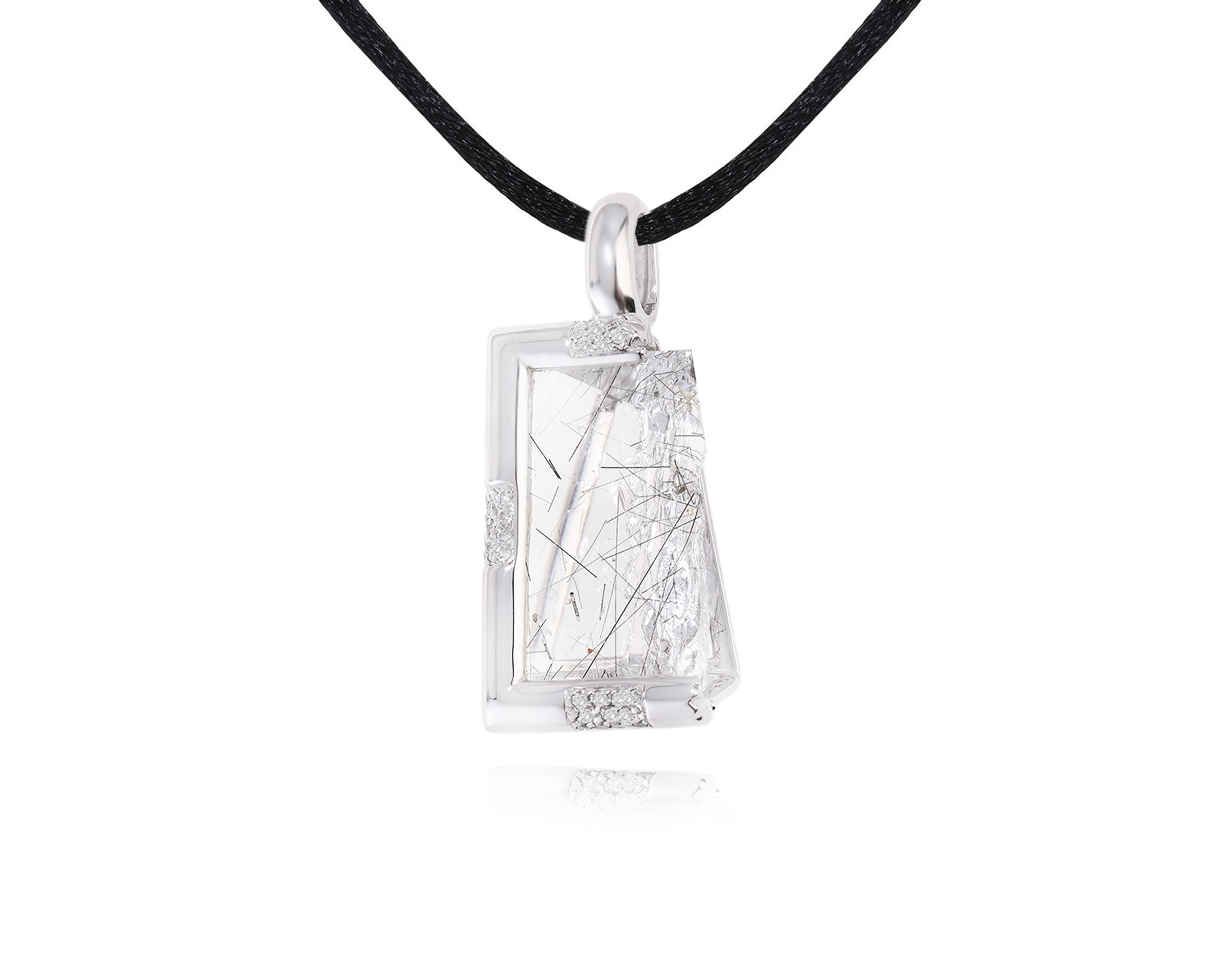 Оригинальный золотой кулон с кварцем 27.15ct Garel 021223/12