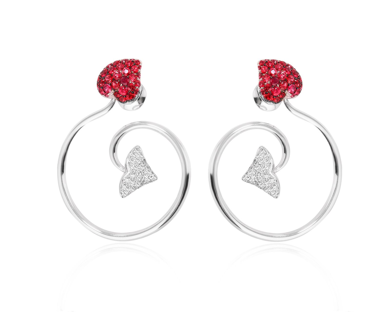Оригинальные золотые серьги со шпинелью 1.76ct Dior Diablotin 220225/2 Оригинальные золотые серьги со шпинелью 1.76ct Dior Diablotin 220225/2
