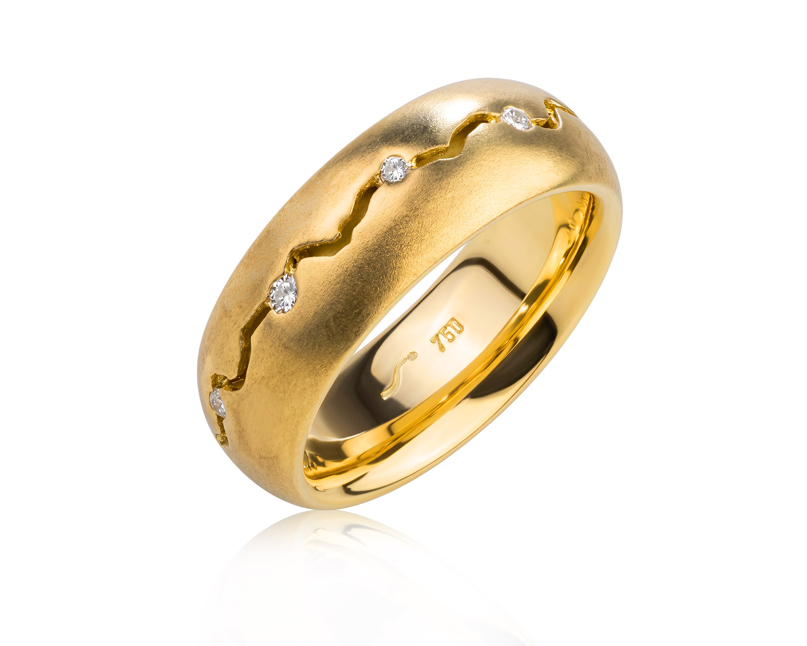 Золотое кольцо с бриллиантами 0.18ct 280526/4