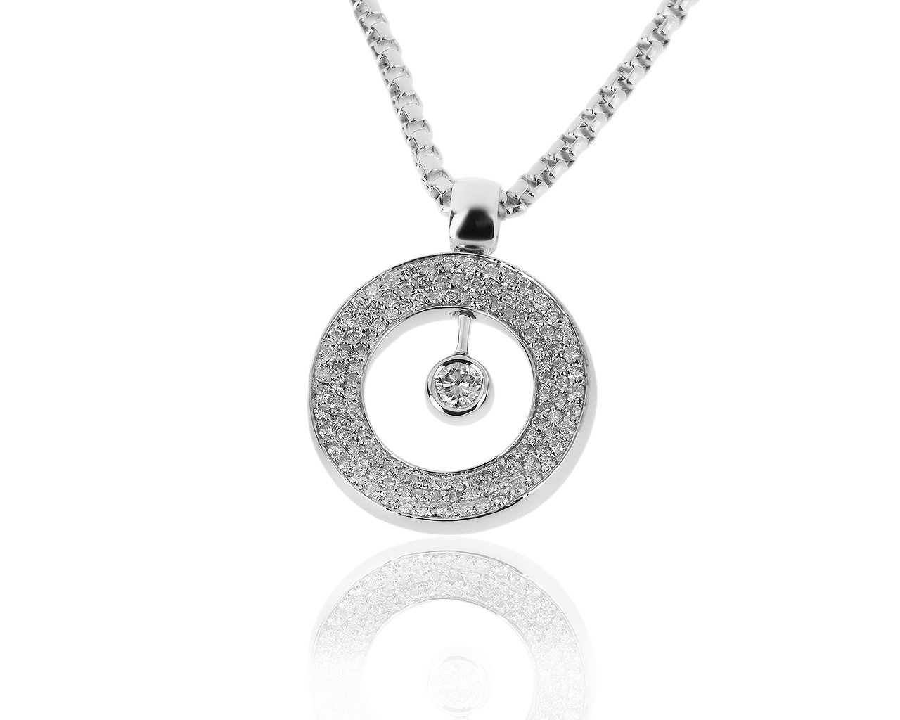 Изумительный золотой кулон с бриллиантами 1.07ct 101119/6