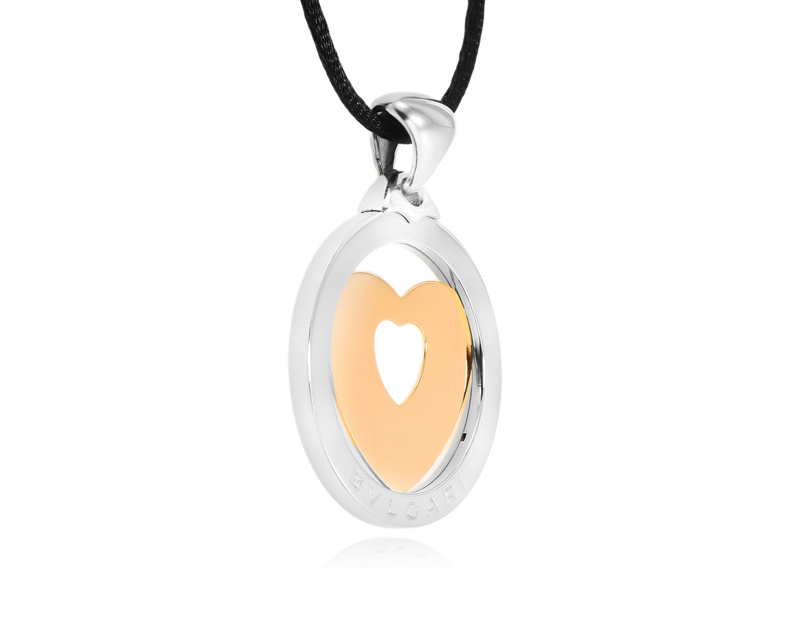 Оригинальный золотой кулон Bvlgari Tondo