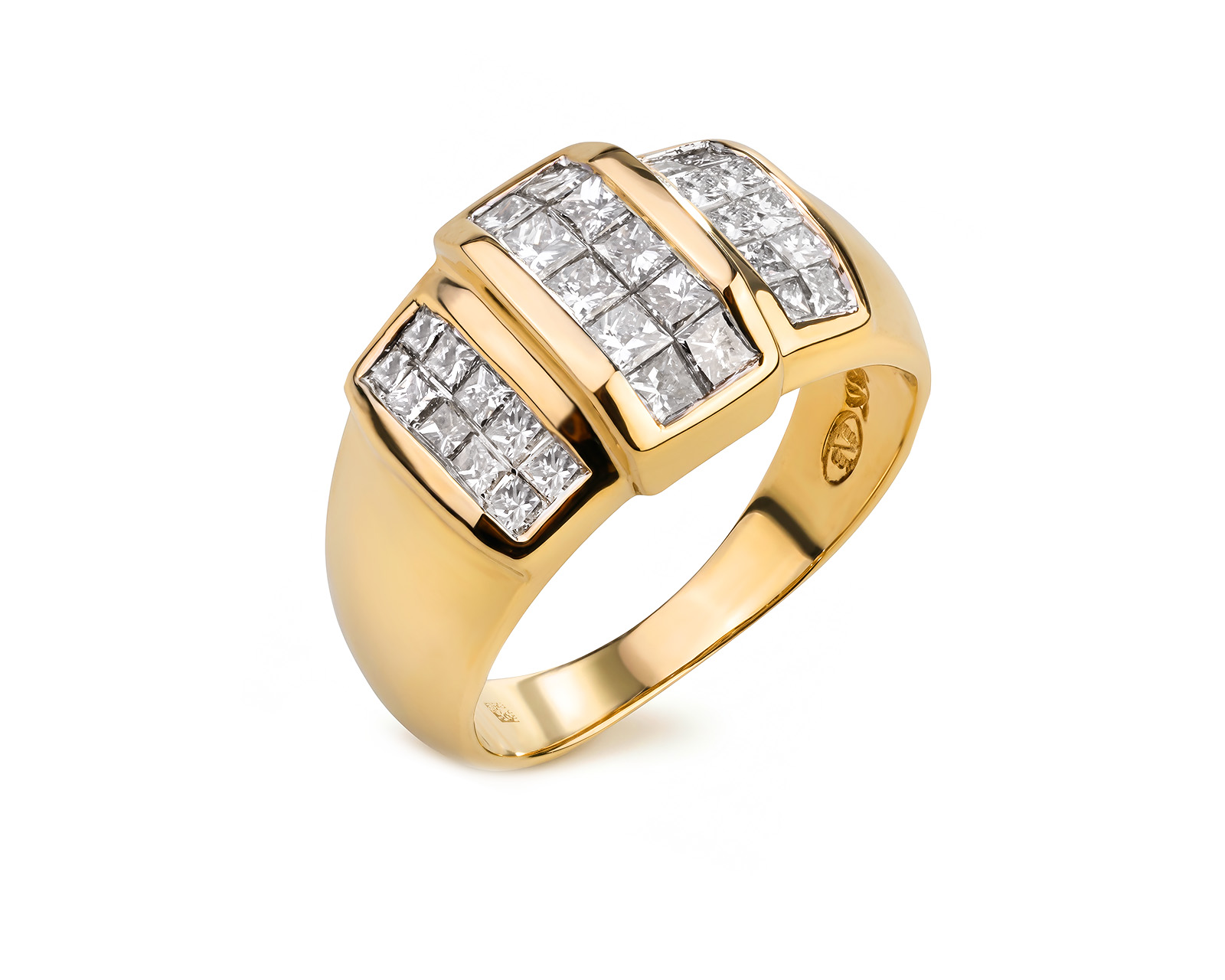 Золотое кольцо с бриллиантами 1.00ct 150526/8