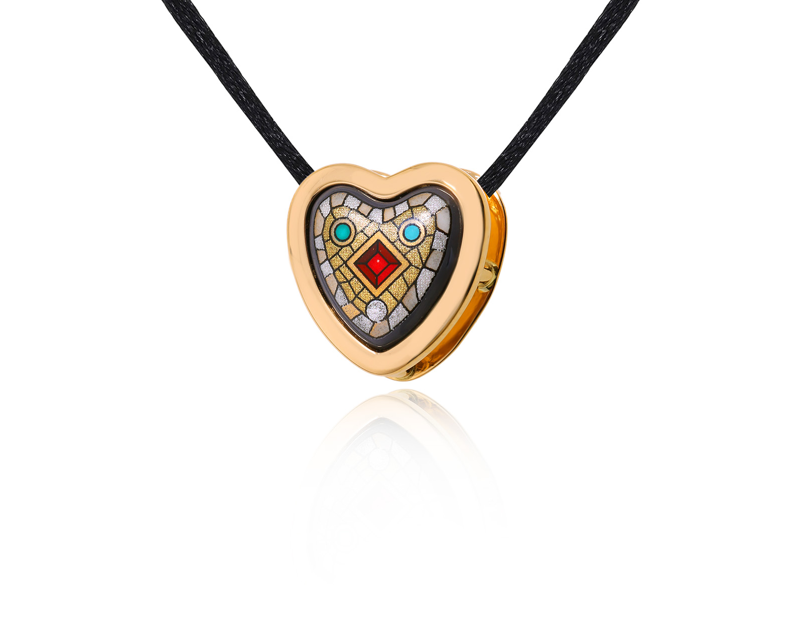 Оригинальный золотой кулон с эмалью Frey Wille 240524/7