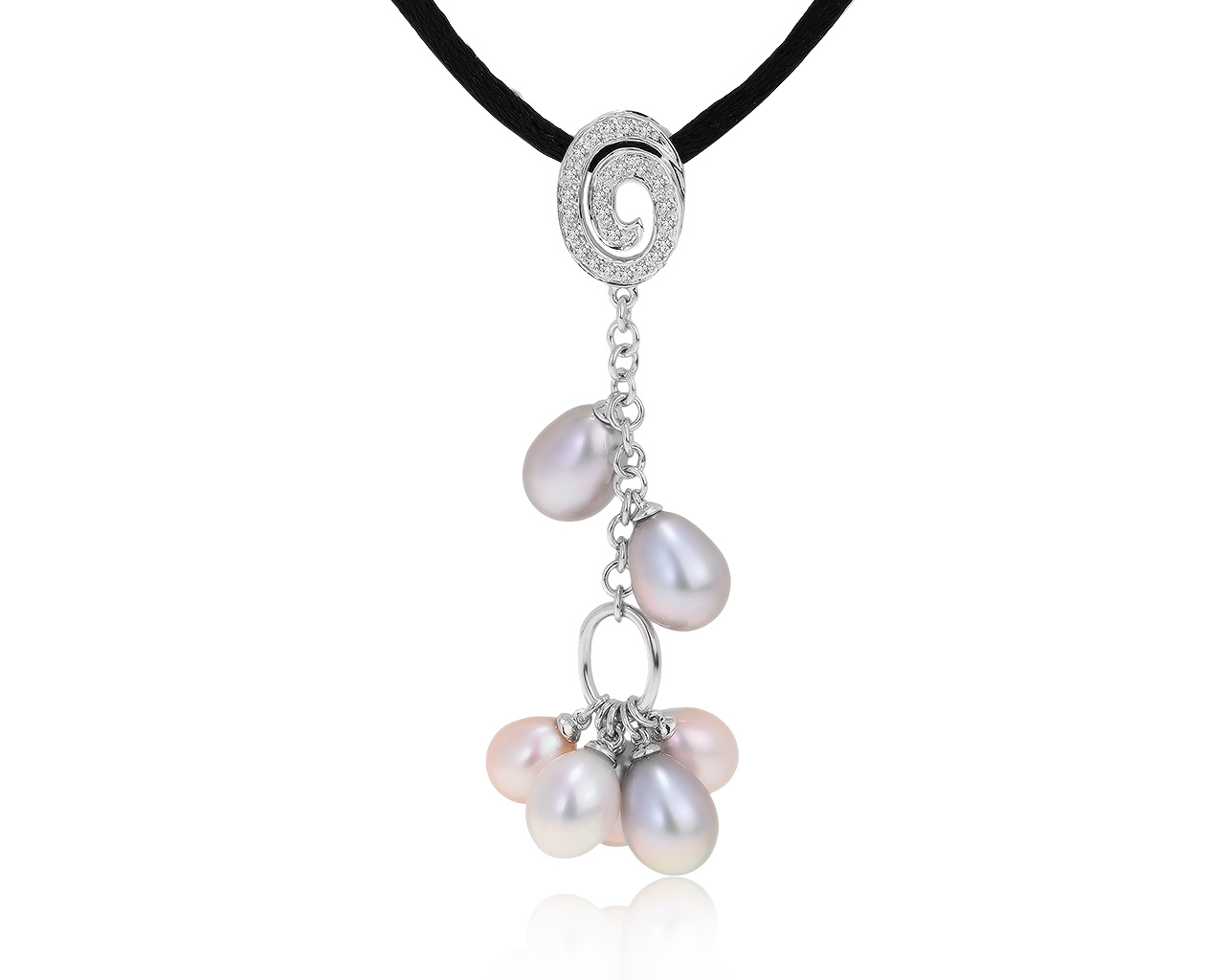 Модный золотой кулон с жемчугом 6-7 мм 101120/5