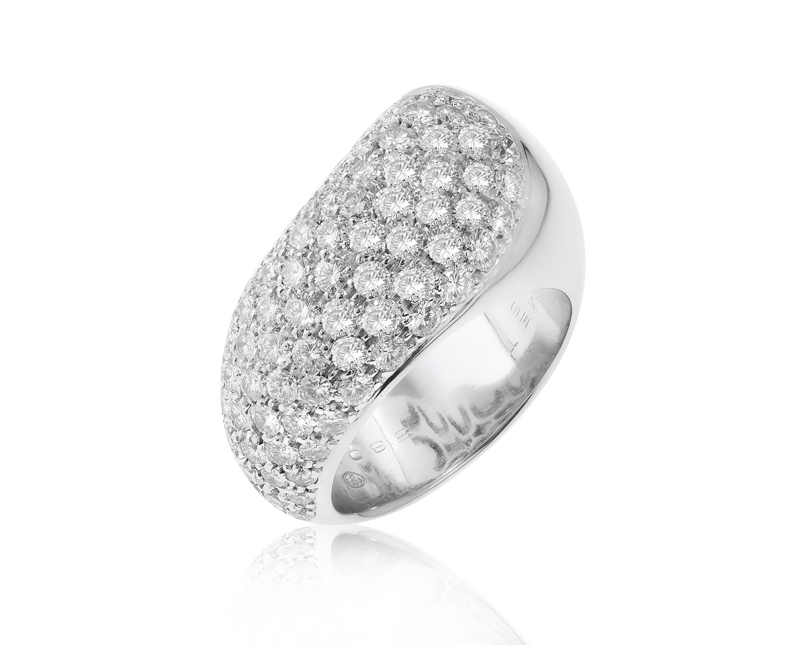 Оригинальное золотое кольцо с бриллиантами 2.20ct Chaumet