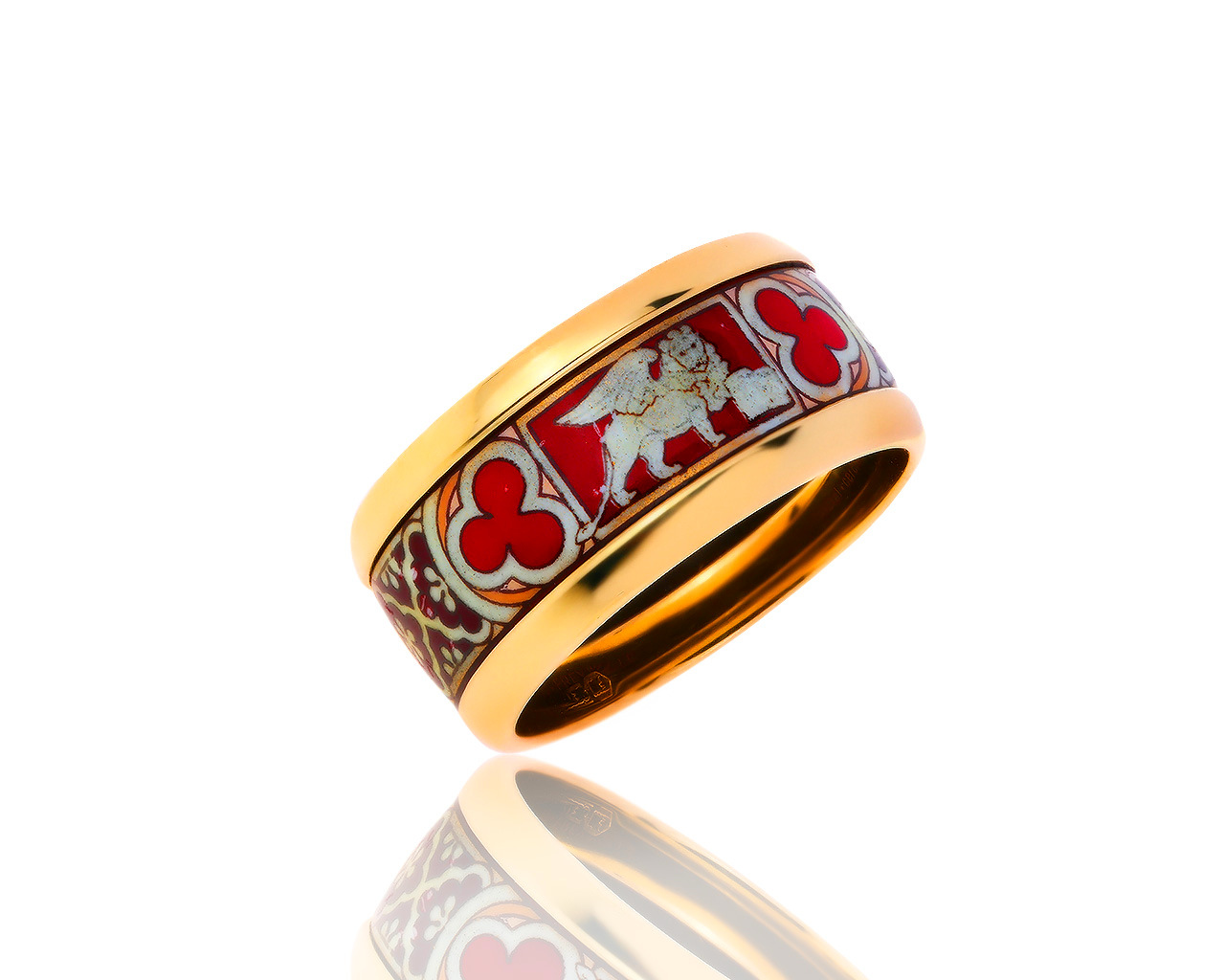 Оригинальное золотое кольцо с эмалями Frey Wille 220719/13