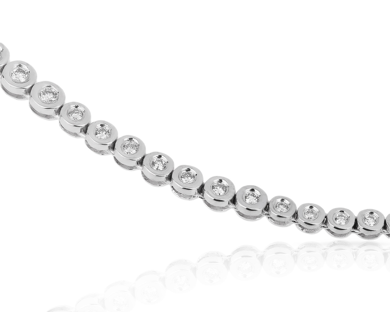 Стильное золотое колье с бриллиантами 1.41ct 271017/9