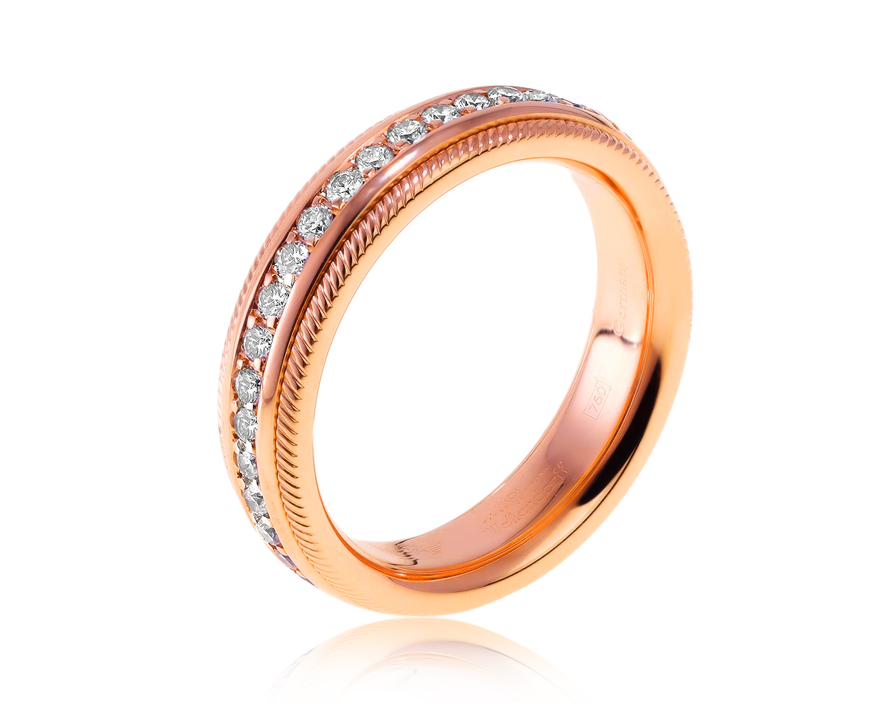 Оригинальное золотое кольцо с бриллиантами 0.53ct Wellendorf 080221/6
