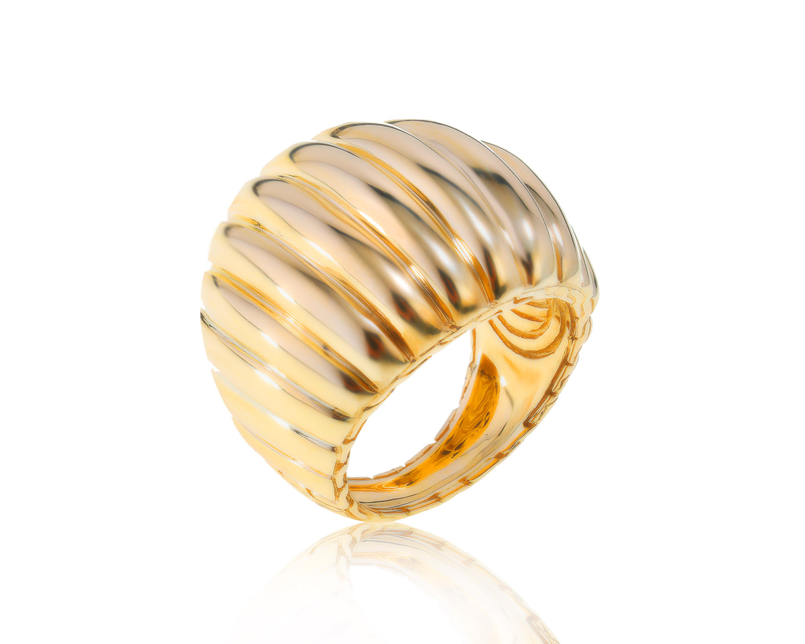 Оригинальное золотое кольцо John Hardy 030223/3