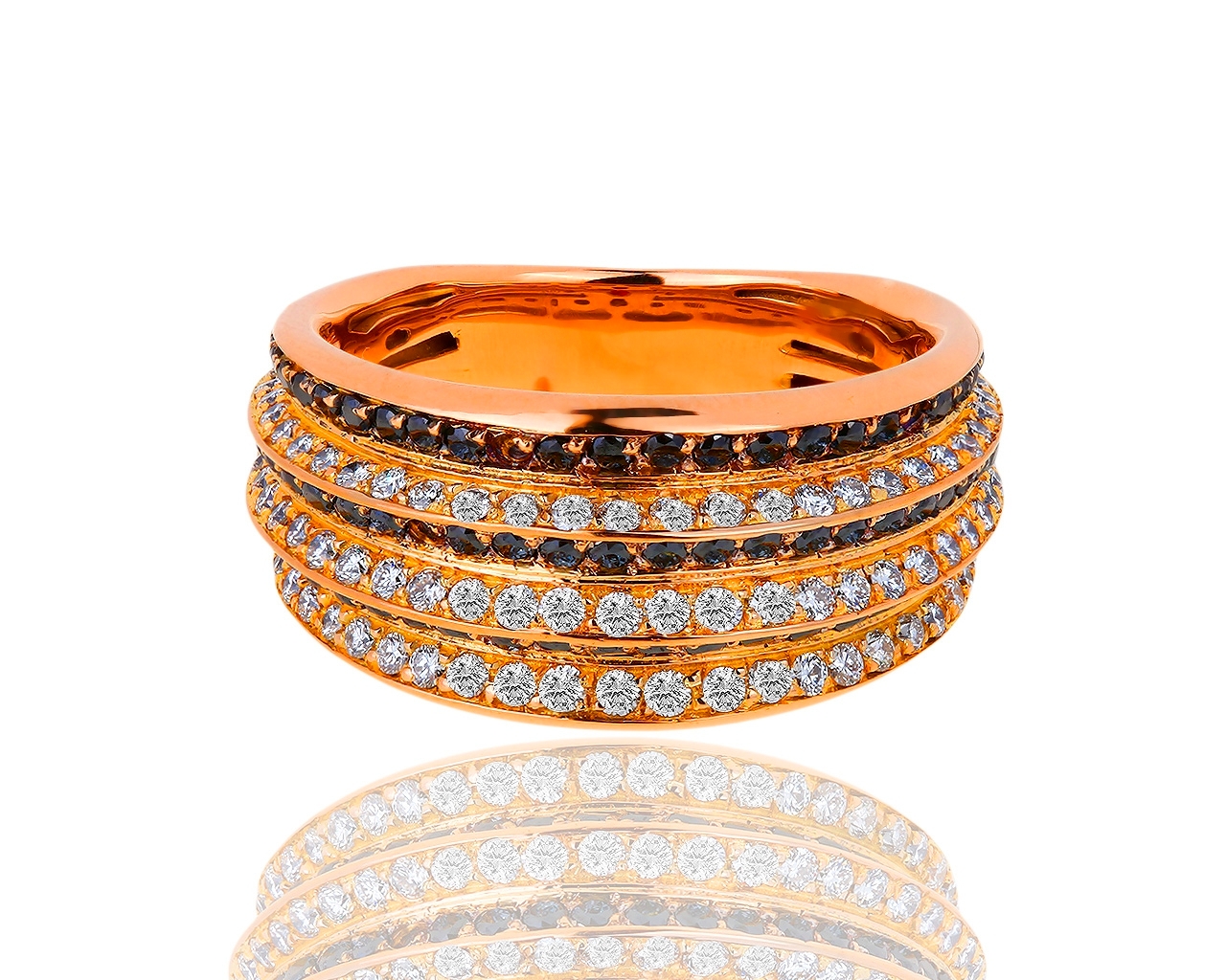 Оригинальное золотое кольцо с бриллиантами 2.40ct Roberto Coin 280119/10