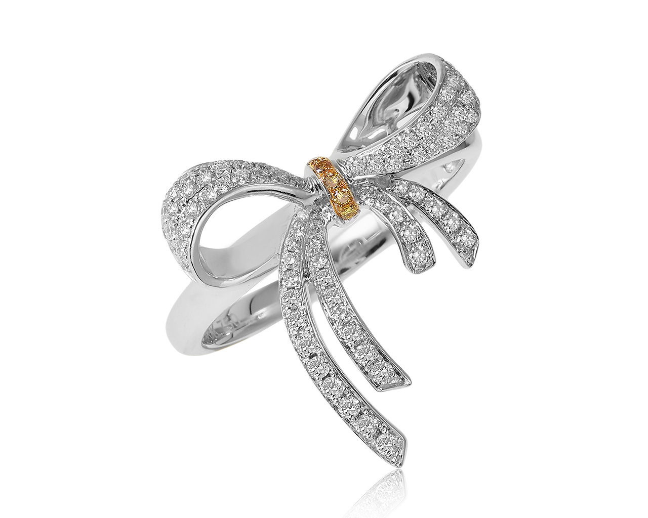Потрясающее золотое кольцо с бриллиантами 0.35ct