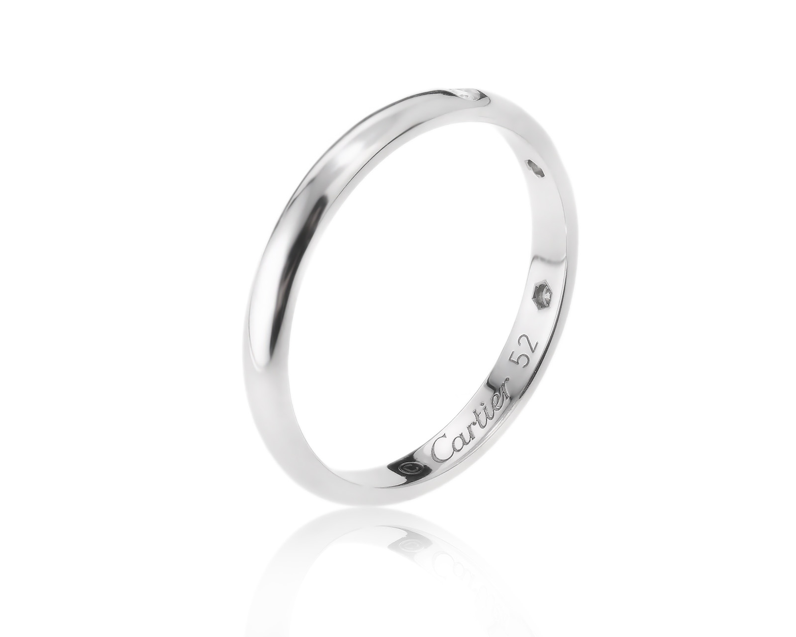 Оригинальное платиновое кольцо Cartier 1895 251023/2