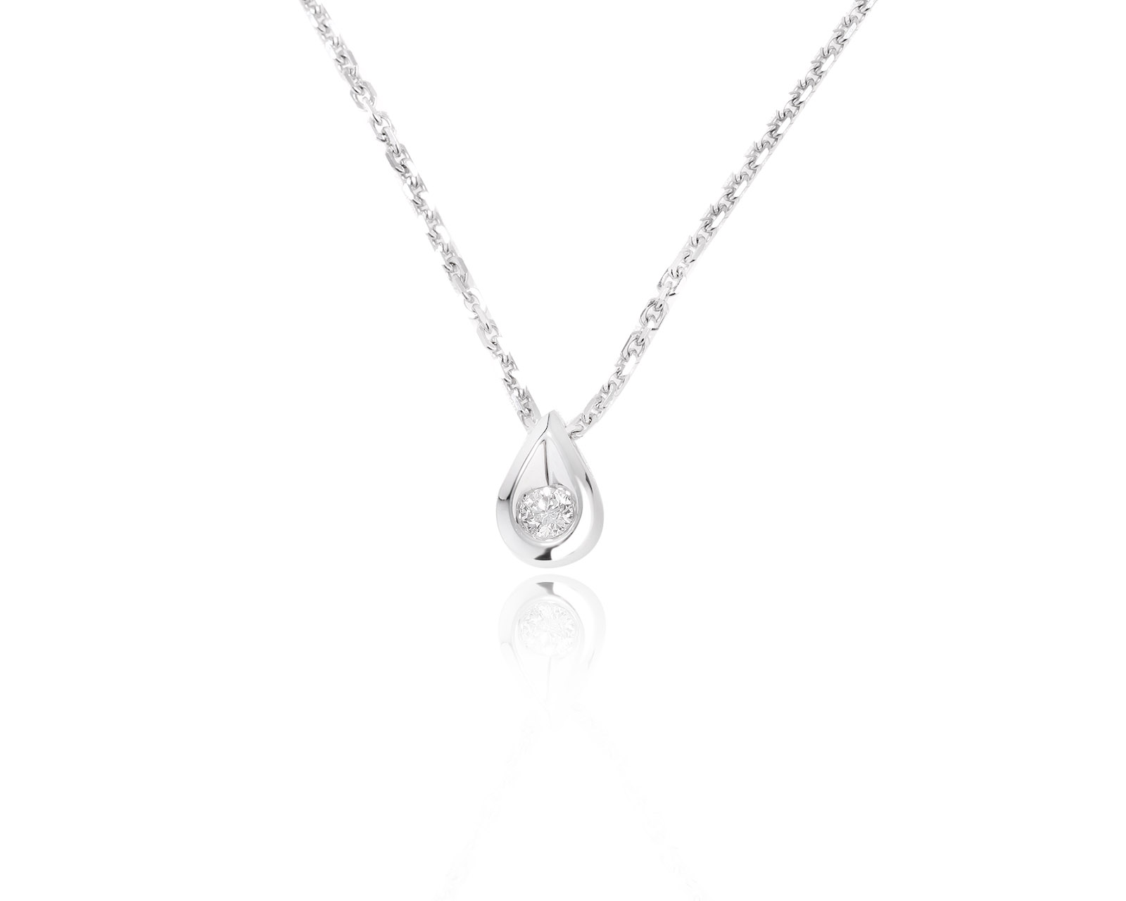 Изысканное золотое колье с бриллиантом 0.15ct 180123/9