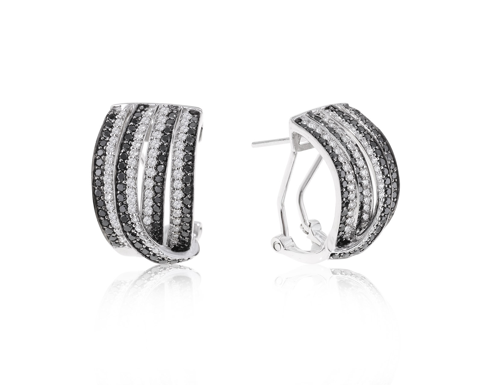 Золотые серьги с бриллиантами 1.34ct 150424/4